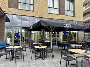 Terrace at the front at Brasserie Westerkade in Goes