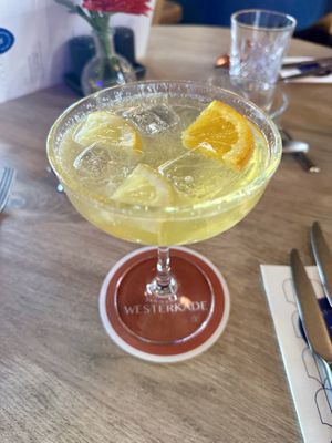 Seasonal cocktail with liquor 43  at Brasserie Westerkade in Goes