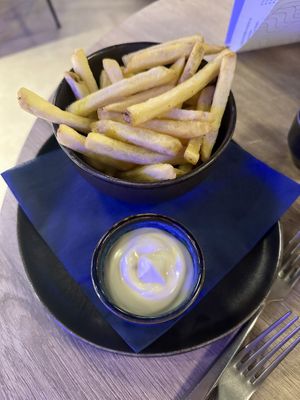 Fries with vegan mayonnaise   at Brasserie Westerkade in Goes