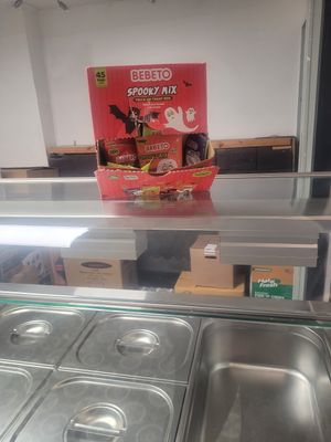 Halloween Sweets Display at Panadda Thai Takeaway in Penrhyndeudraeth