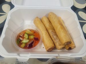 Veg Spring Rolls at Panadda Thai Takeaway in Penrhyndeudraeth