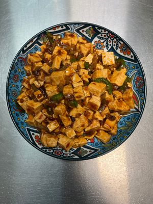 Ma Po Tofu at Laughing Buddha Vegetarian Bistro in Oakland