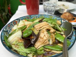Healthy Veggies  at Laughing Buddha Vegetarian Bistro in Oakland