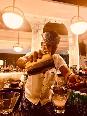 One of the friendly team members.  at Bernadette in Seminyak