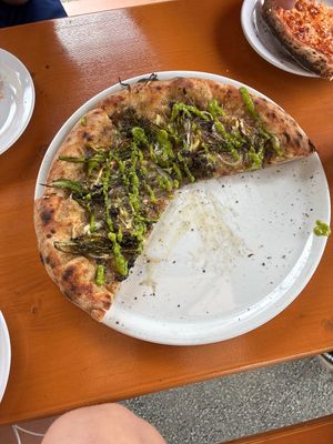 Farm pizza  at Goldie's  in Coupeville