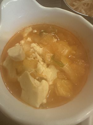 Tofu stew after the steam settled!  at Sodam in Rochester