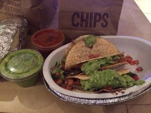 Veg tacos to go at Chipotle in West Palm Beach