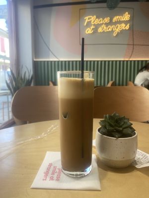 Oat milk freddo coffee   at Smol in Lefkada