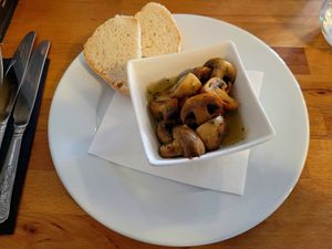 Sautéed Mushrooms in Olive Oil & Parsley. at Number 25 in Rhos On Sea