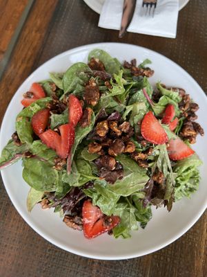 Garden salad with champagne dressing. No cheese  at Wheated in Louisville