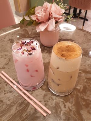 Chai latte at Heavenly Desserts in Birmingham