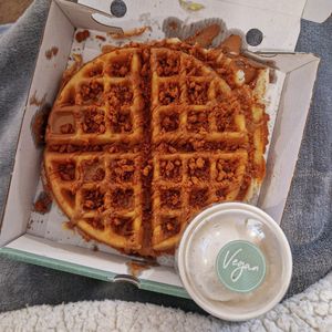 Biscoff Waffle at Heavenly Desserts in Birmingham