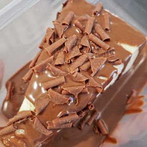 Vanilla chocolate and cheesecake at Dessert World in Birmingham