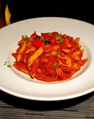 Pasta all'arrabbiata at Da Marcello in Mallorca