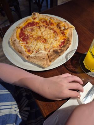 Baby Margarita with vegan cheese at Da Marcello in Mallorca