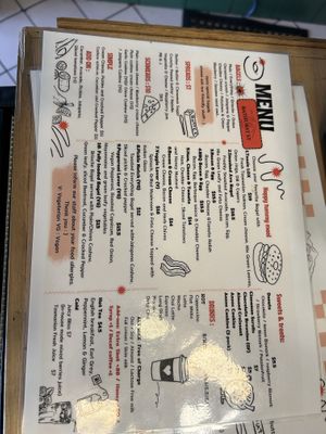 Menu  at Bathurst St Bagels in Hobart
