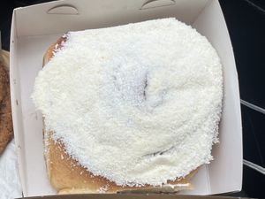 Cinnamon scroll   at Bathurst St Bagels in Hobart