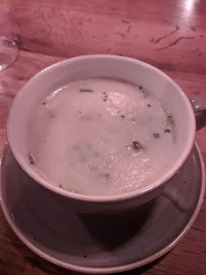 Mushroom soup at Abdij de Westerburcht in Westerbork