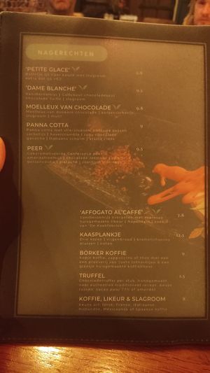 Desserts at Abdij de Westerburcht in Westerbork