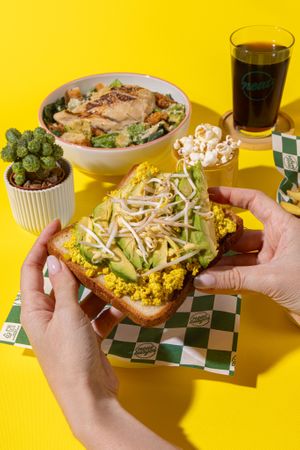 Avo and Egg* & Chicken Kale Caesar at Neat Burger - Porta Venezia in Milan