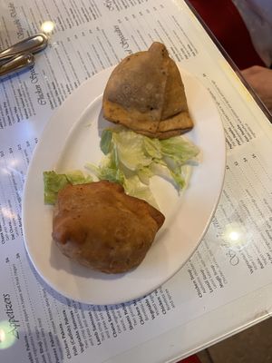 Veg samosa   at Shalimar in San Luis Obispo