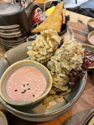 Rice flour crispy Tofu   at Mandala Vegan Köln in Cologne