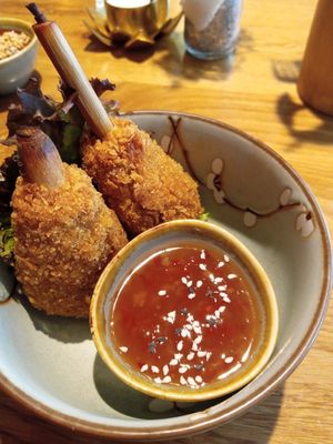 "Soy on the Run" (had quite the authentic texture) at Mandala Vegan Köln in Cologne