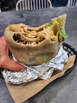 Burrito mit veganem Hack at Burrico in Hamburg