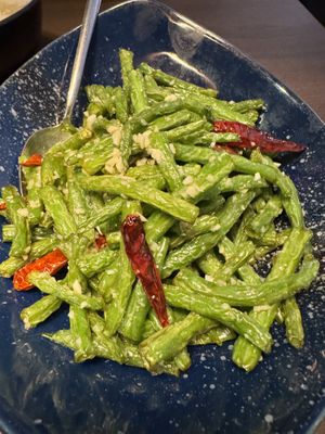 Dry fried French beans   at Shanghai2K18 in Oslo