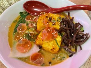 Chilli Tofu Vegan ramen  at Tonkotsu in Bristol