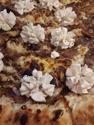 Vegan almond ricotta  at Pizzeria Florian in East Aurora