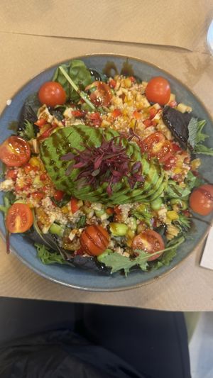 Tofu protein salad   at super be in Barcelona