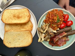 English breakfast   at Bistro Deppat in Vienna