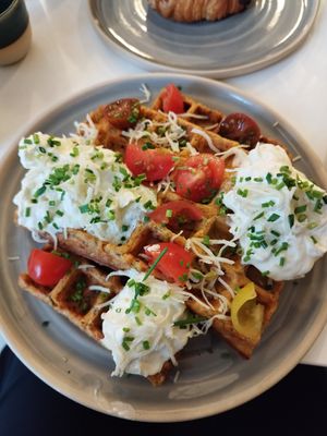 Alex waffle at Bistro Deppat in Vienna