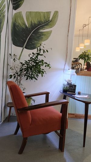 Cozy minimalistic interior at Bistro Deppat in Vienna