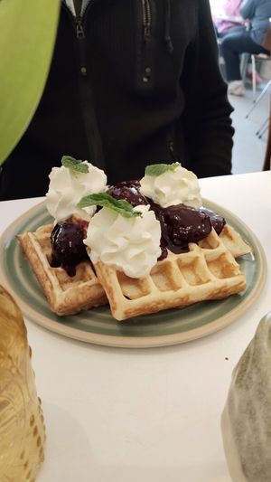 Waffles at Bistro Deppat in Vienna