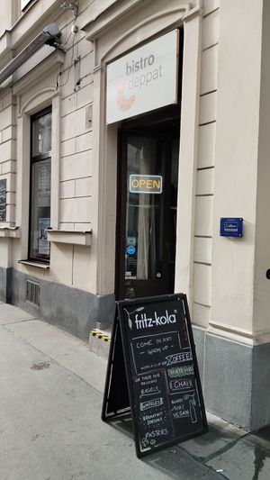 Café Entrance at Bistro Deppat in Vienna