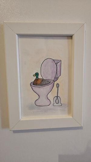 WC Schild at Bistro Deppat in Vienna