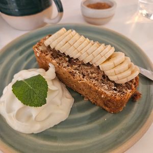 banana bread at Bistro Deppat in Vienna