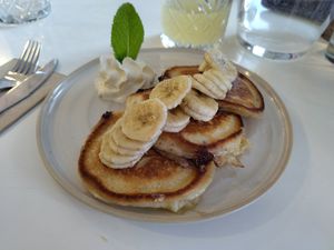 Blueberry Pancakes, richtig gut 😋 at Bistro Deppat in Vienna