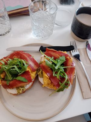 Breakfast Beagle, very delicious!! at Bistro Deppat in Vienna