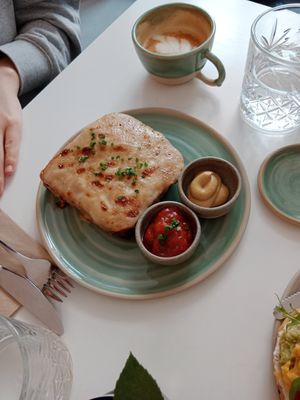 Croque Madame - I'd translate it to 'ham&cheese' toastie with melted cheese on top 😋 try it! at Bistro Deppat in Vienna
