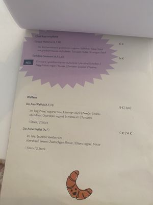 Menü  at Bistro Deppat in Vienna