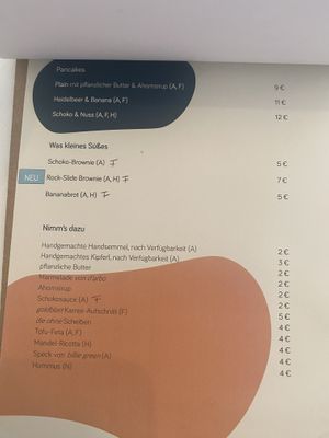 Menü  at Bistro Deppat in Vienna