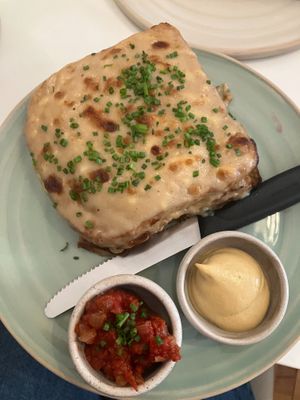 croque madame at Bistro Deppat in Vienna