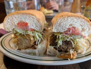 Vegan chicken po'boy at Khyber Pass Pub in Philadelphia