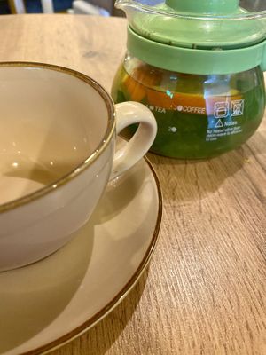 Moroccan tea    at Amrita Vegetarian Cafe in Almaty