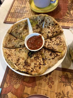   at Amrita Vegetarian Cafe in Almaty