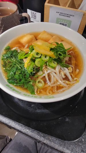 Vegan Yuzu Ramen at EArth Tokyo Stuttgart Calwer - Japanese Ramen Restaurant in Stuttgart