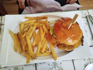 Veganised veggie burger at Julieta Jávea  in Javea
